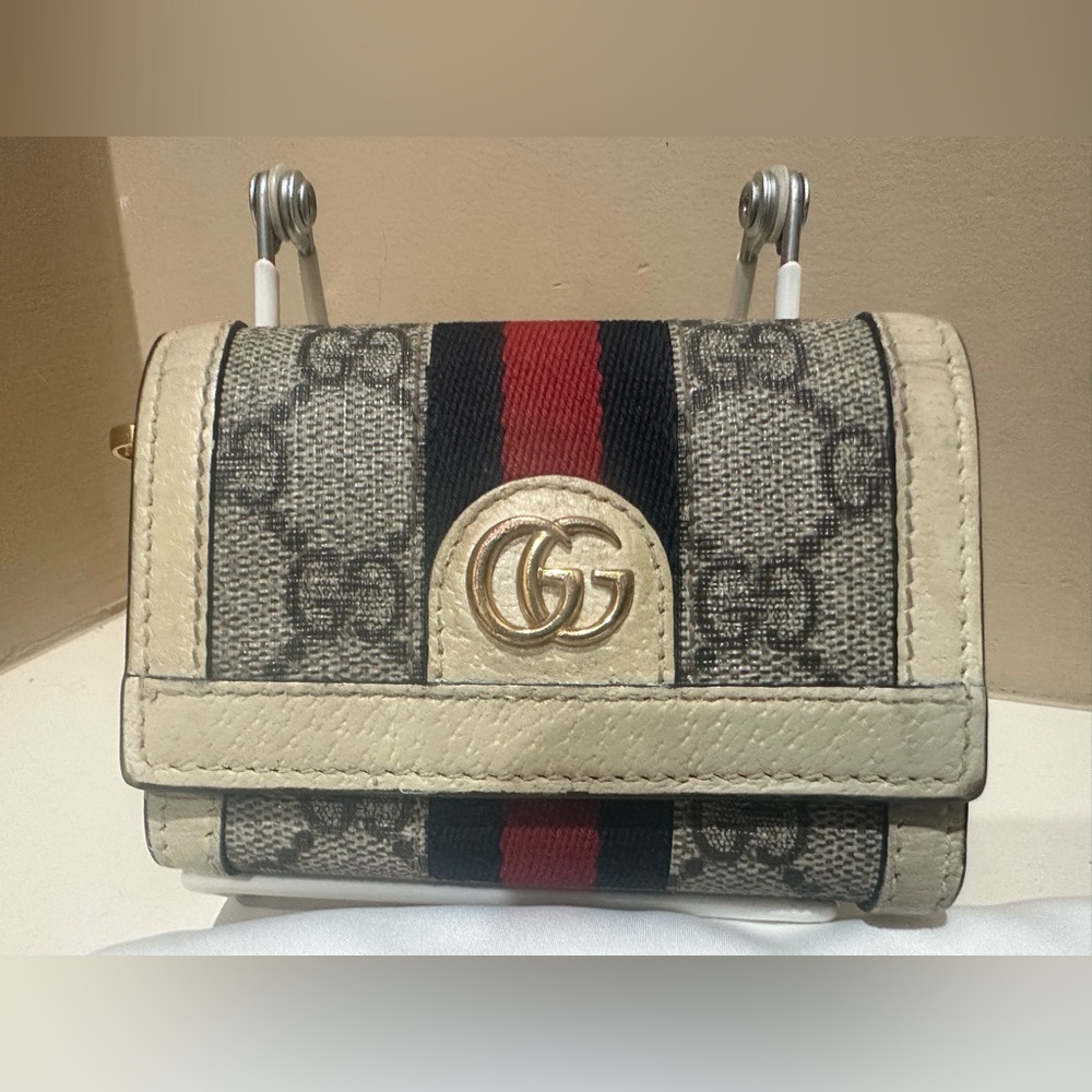 Gucci Ophidia Webbed Compact Wallet